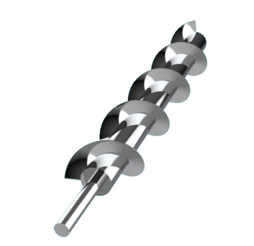 Sinfín de descarga con aporte antidesgaste